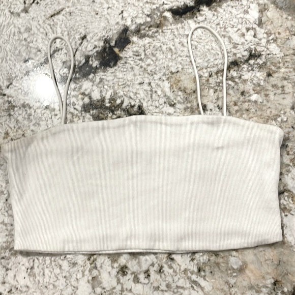 Shein Ribbed Cropped Cami Top - Picture 2 of 3